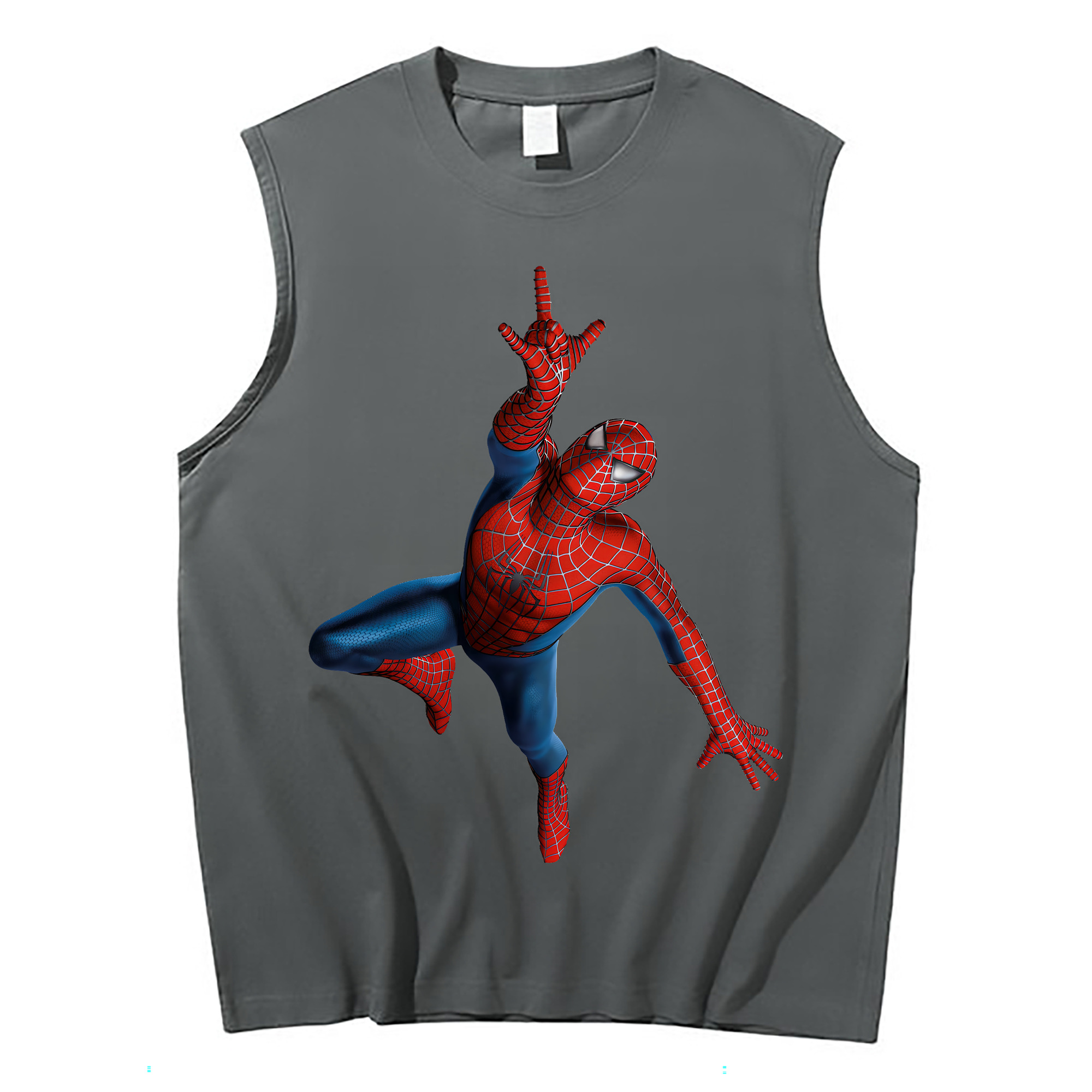 Spider Man スパイダーマン コットン100％タンクトップ（フロントプリント）